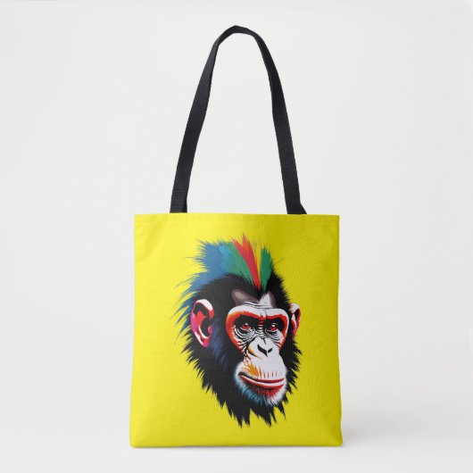 Punk chimp tote bag (Voorkant)