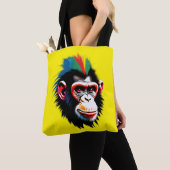 Punk chimp tote bag (Dichtbij)
