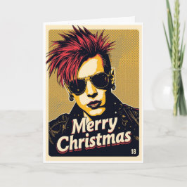 punk christmas card kaart