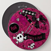 PUNK COLOSSAL, 6-inch pinknoppen Ronde Button 6,0 Cm (Voorkant /achterkant)