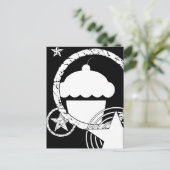 punk cupcake briefkaart (Staand voorkant)