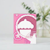 punk cupcake briefkaart (Staand voorkant)