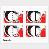 punk cupcake rechthoekige sticker (Vel)