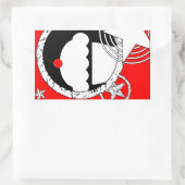 punk cupcake rechthoekige sticker (Tas)