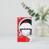 punk cupcake visitekaartje (Staand voorkant)