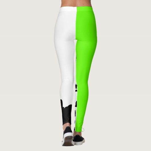 Punk Cutie, Lime Green Leggings (Achterkant)
