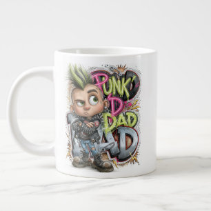 Punk Dad Rebellie Groen Grote Koffiekop