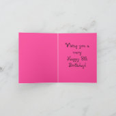 punk de verjaardagskaart van de katprinses kaart (Binnen)