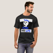 "Punk dit leven" Skullnskin Graphics T-shirt (Voorkant volledig)