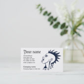 Punk doorboren visitekaartje (Staand voorkant)