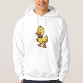 Punk Duckling – Funny Rebel Animal Art Hoodie (Voorkant)