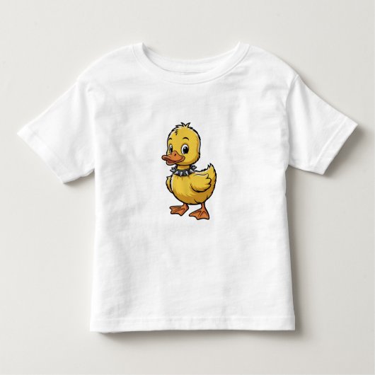 Punk Duckling – Funny Rebel Animal Art Kinder Shirts (Voorkant)
