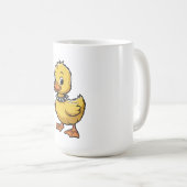 Punk Duckling – Funny Rebel Animal Art Koffiemok (Voorkant rechts)