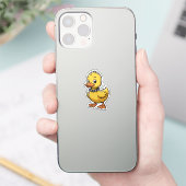 Punk Duckling – Funny Rebel Animal Art Sticker (Telefoon)