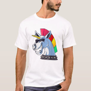 Punk Eenhoorn Grappig Ironisch Cool Eenhoorn Punkr T-shirt