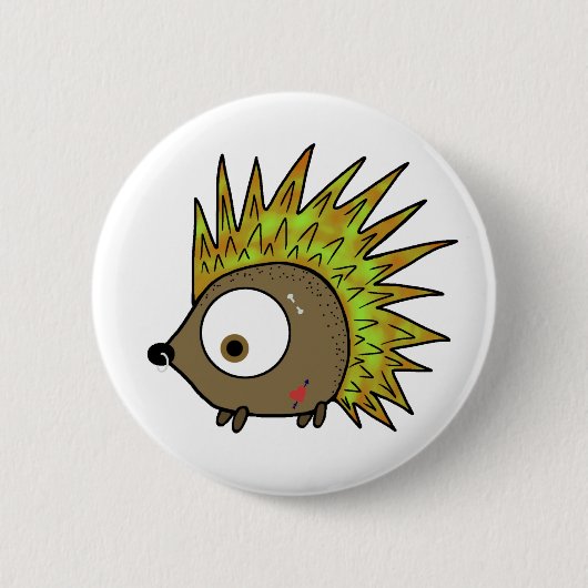 Punk egel ronde button 5,7 cm (Voorkant)