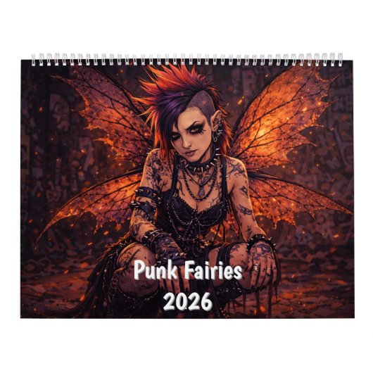 Punk Fairies Wall Calendar Kalender (Hoes)