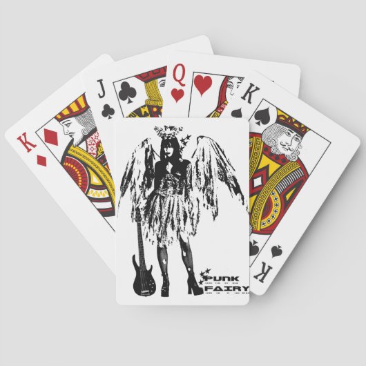 Punk Fairy clothes for adults and children Speelkaarten (Achterkant)