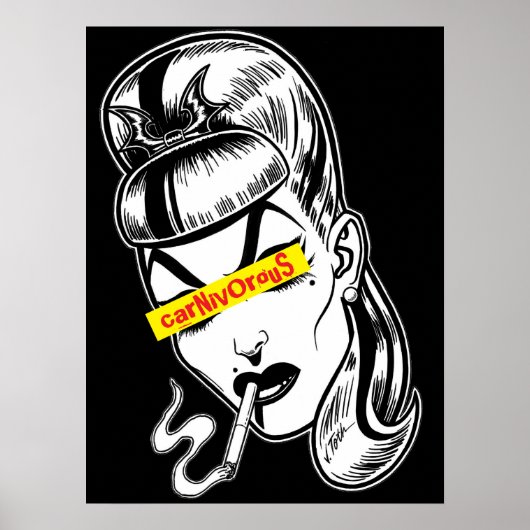 Punk femme fatale poster (Voorkant)