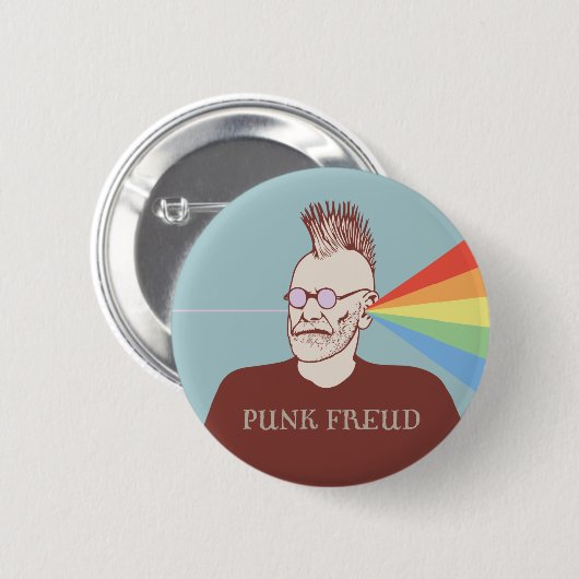 Punk Freud Ronde Button 5,7 Cm (Voorkant /achterkant)