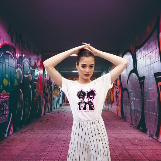 Punk Fusion: Cyber Mohawks T-shirt