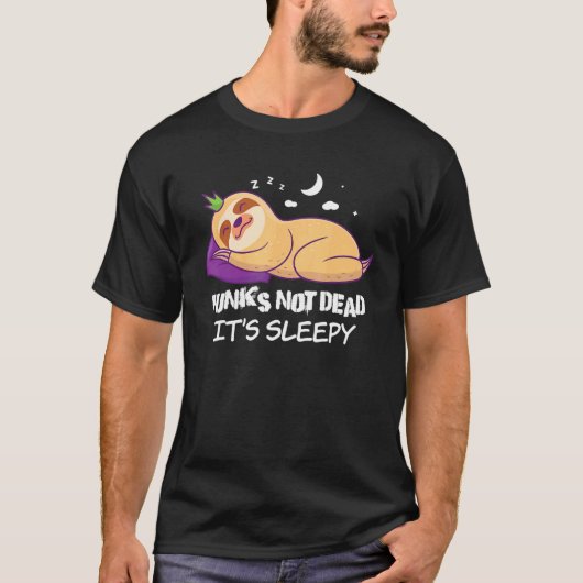 Punk gammler is geen dode sleuf t-shirt (Voorkant)