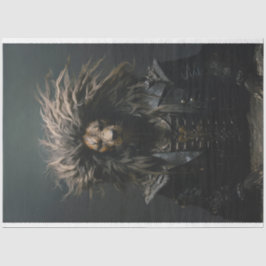 Punk Gang African Lion in Leather Decoupage Tissuepapier