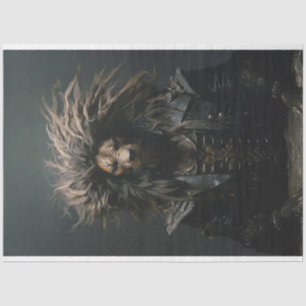 Punk Gang African Lion in Leather Decoupage Tissuepapier