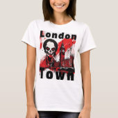 Punk Geschenk London England Zombie Rot Horror T-shirt (Voorkant)