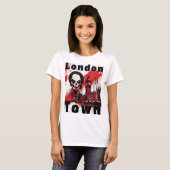 Punk Geschenk London England Zombie Rot Horror T-shirt (Voorkant volledig)
