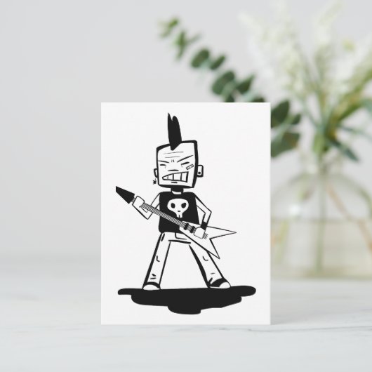 Punk gesteente briefkaart (Staand voorkant)