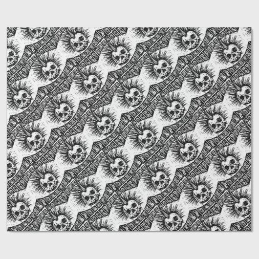 punk gesteente cadeaupapier (Vlak)