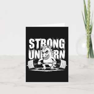 Punk Gewichtheffen Bodybuilding Eenhoorn Kaart