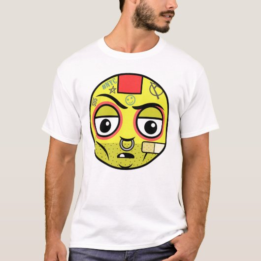 Punk gezicht t-shirt (Voorkant)
