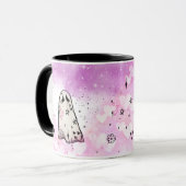 Punk Ghost Doodle Mok (zijdelings ontwerp) (Voorkant links)