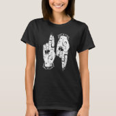 Punk Goth Girl Devil Hands As Above So Below Witc T-shirt (Voorkant)