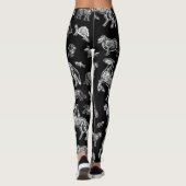 Punk Gothic Animal X-Ray Skeleton Anatomeeëndom Leggings (Achterkant)