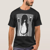 Punk Gothic Creepy Girl Scary Seeker Shirt (Voorkant)