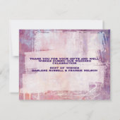 Punk Graffiti Rock and Roll bruiloft Bedankkaart (Achterkant)