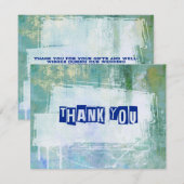 Punk Graffiti Rock and Roll bruiloft Bedankkaart (Voorkant / Achterkant)