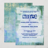 Punk Graffiti Rock and Roll bruiloft Kaart (Voorkant / Achterkant)