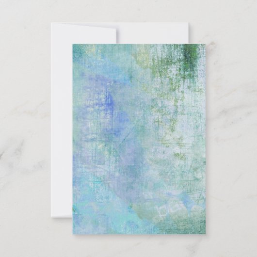 Punk Graffiti Rock and Roll bruiloft RSVP Kaartje (Achterkant)