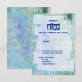 Punk Graffiti Rock and Roll bruiloft RSVP Kaartje (Voorkant / Achterkant)