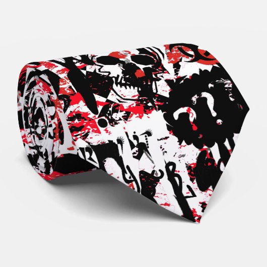Punk Grunge Stropdas (Opgerold)