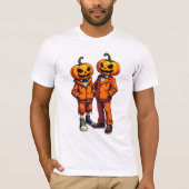 Punk Halloween geklede pompoen T-shirt (Voorkant)