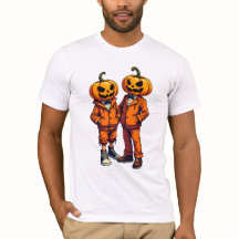 Punk Halloween geklede pompoen