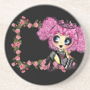 Punk Harajuku meisje zo schattig en meisjes uit ka Zandsteen Onderzetter