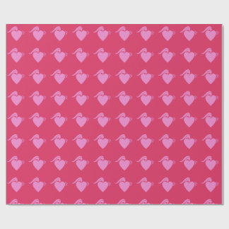 punk hart roze cadeaupapier