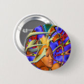 Punk hemel ronde button 5,7 cm (Voorkant /achterkant)