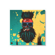 Punk hipster G-skulls abstract hoofd